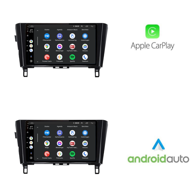 Nissan Qashqai / X-Trail CarPlay & Android Auto autoradio | 2014 t/m 2021 | Android 15 | Davilon-2