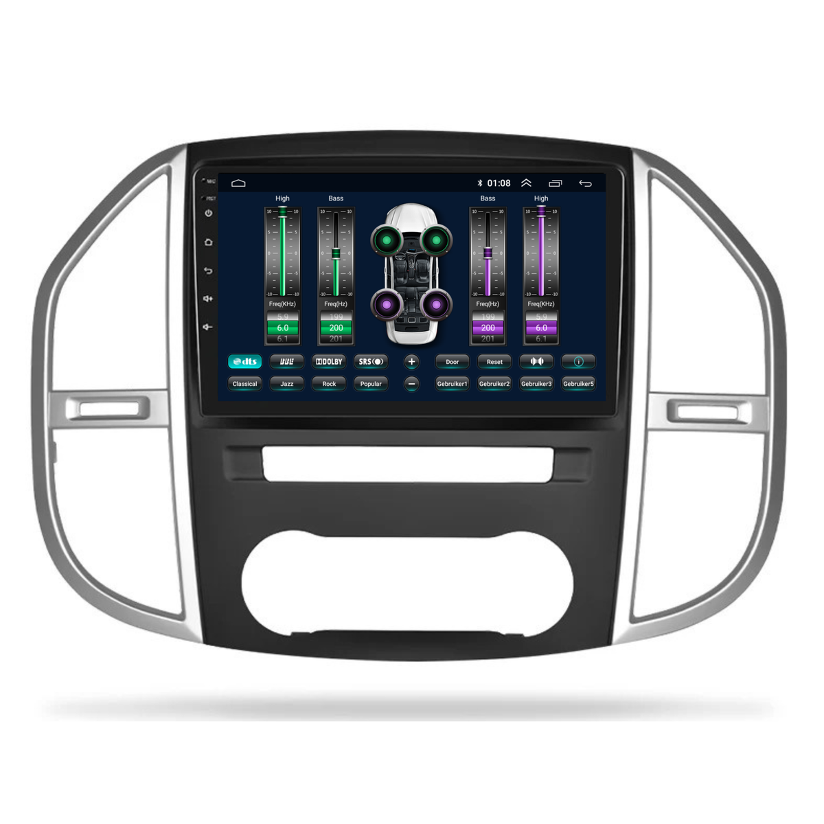 Mercedes Vito CarPlay & Android Auto autoradio | 2015 t/m 2024 | Android 15 | Davilon-5