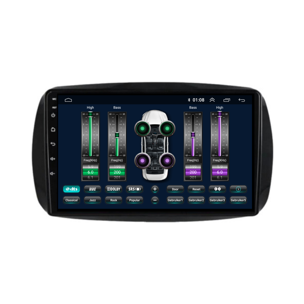 Smart Fortwo | Forfour | Android 13 | Autoradio | 2015 t/m 2019 | Carplay & Android Auto-8