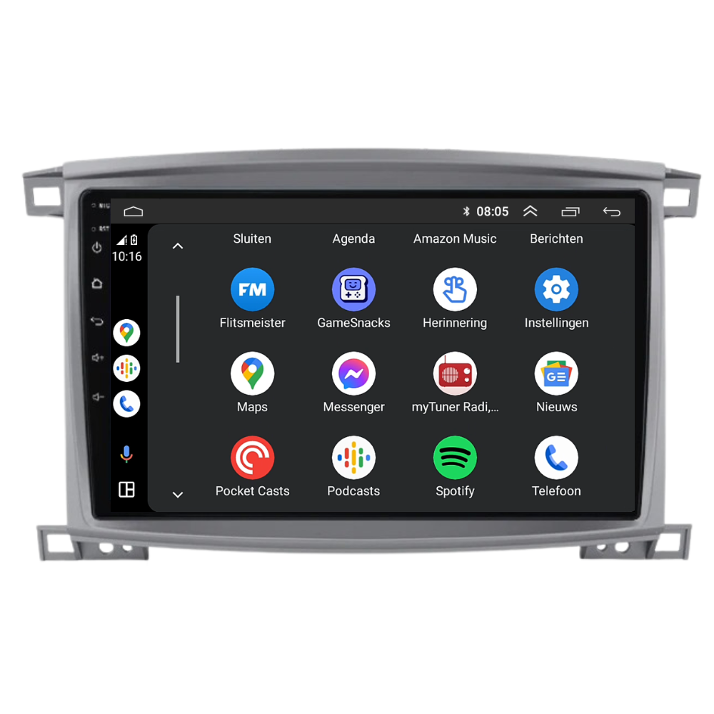 Toyota Land Cruiser LC100 | Android 13 | Autoradio | 2005 t/m 2007 | CarPlay & Android Auto-9