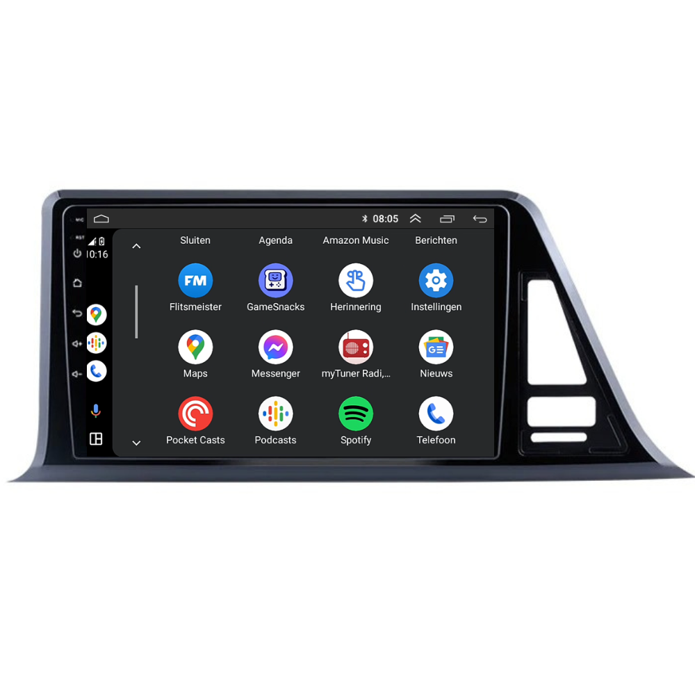 Toyota C-HR CarPlay & Android Auto autoradio | 2016 t/m 2020 | Android 15 | Davilon-8