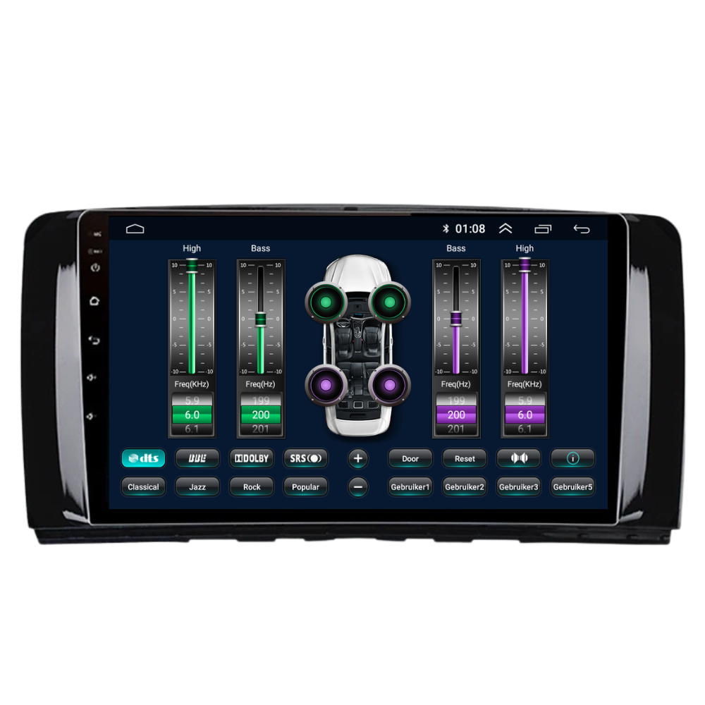 Mercedes R-klasse | Android 13 | Autoradio | 2005 t/m 2013 |  Carplay & Android Auto-9