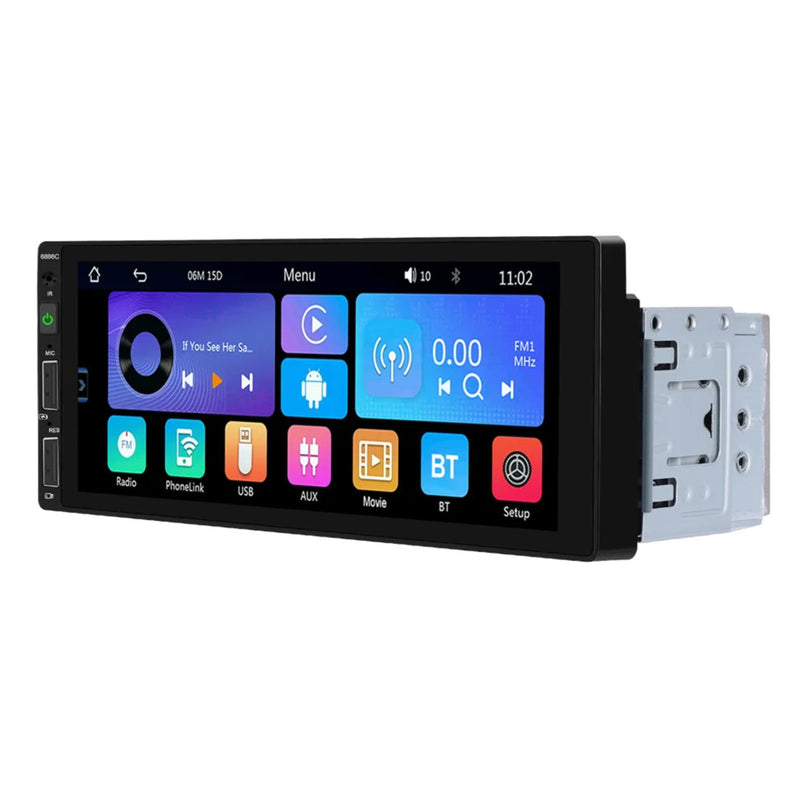 1-DIN | Autoradio | Touchscreen | Android 13 | CarPlay & Android Auto | Bluetooth | 2GB RAM | 64GB Opslag-3