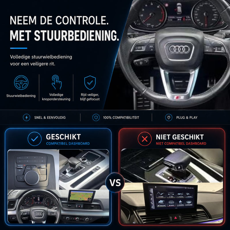 Audi Q5 en Audi SQ5 | 2017 t/m 2019 | CarPlay & Android Auto Box | MIB-6