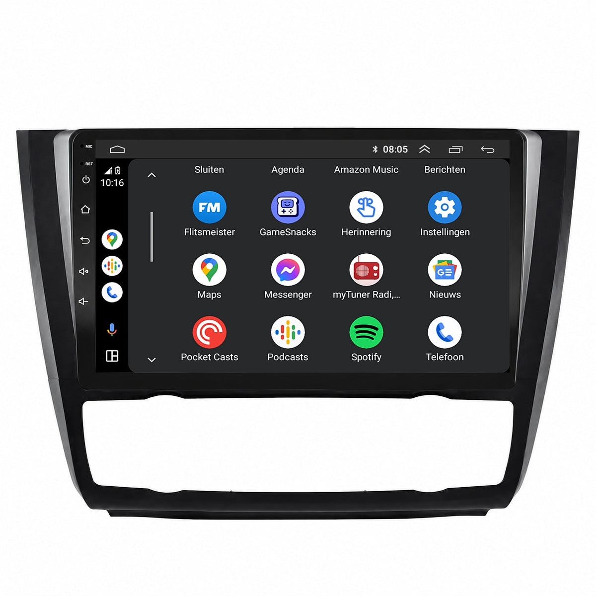 Autorradio CarPlay y Android Auto para BMW Serie 1 E81 E82 E87 E88 | 2004 a 2012 | Android 13 | Davilon-3