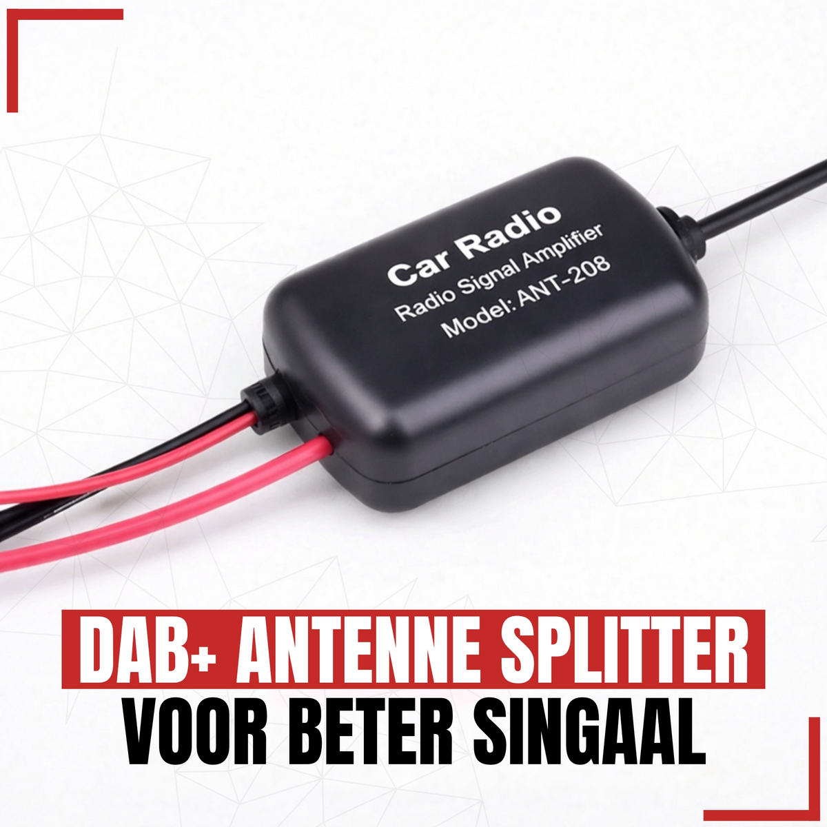 DAB+ Antenne Splitter Adapter | Actieve FM/DAB | SMB | Plug & Play-2