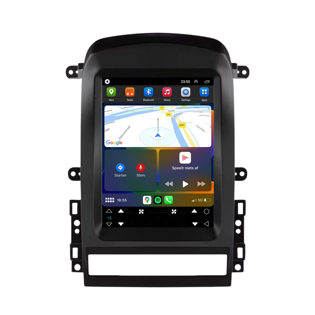 Chevrolet Captiva CarPlay & Android Auto autoradio | 2006 t/m 2012 | Android 15 | Davilon | Groot scherm-4