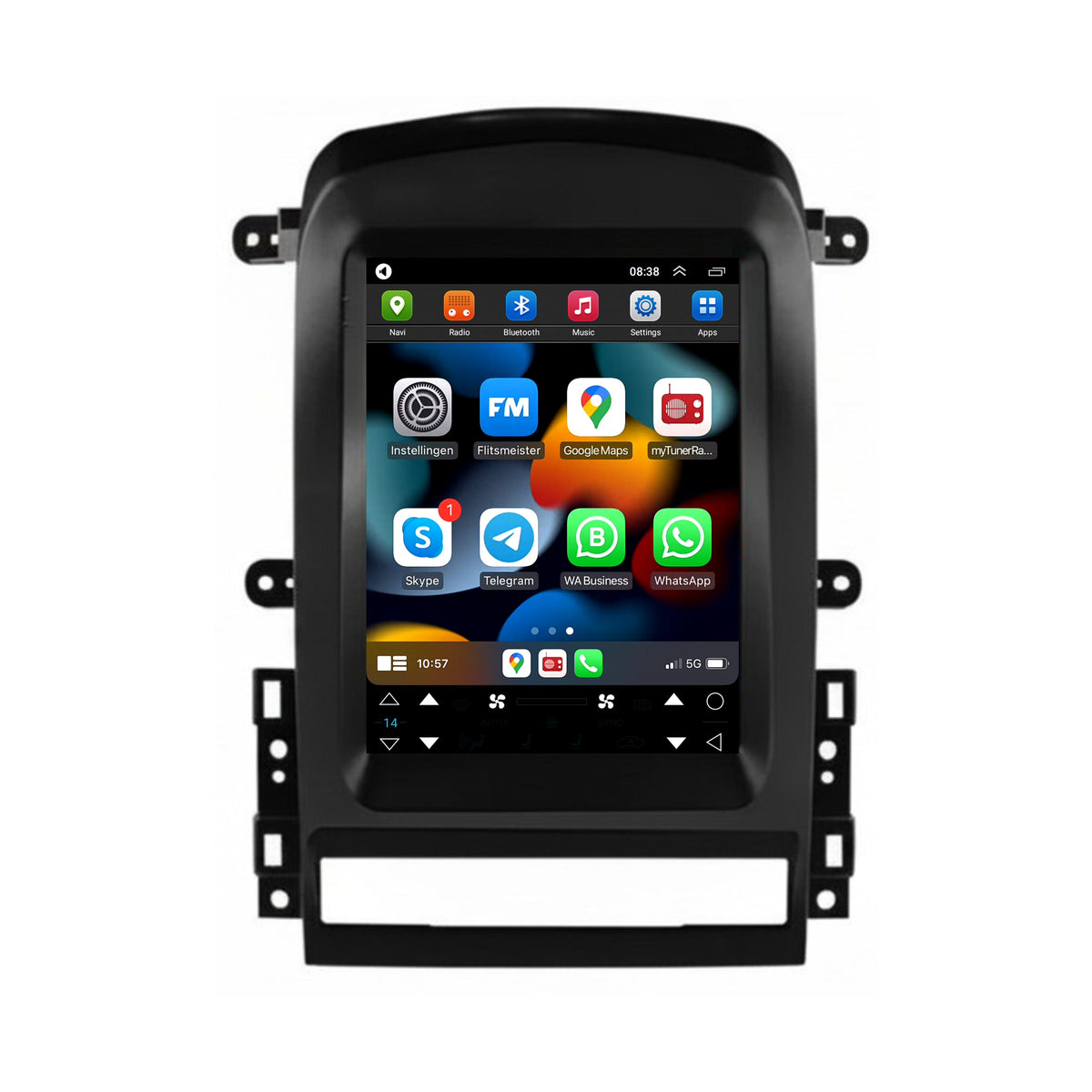 Chevrolet Captiva Sport CarPlay & Android Auto Autoradio | 2006 bis 2012 | Android 13 | Davilon