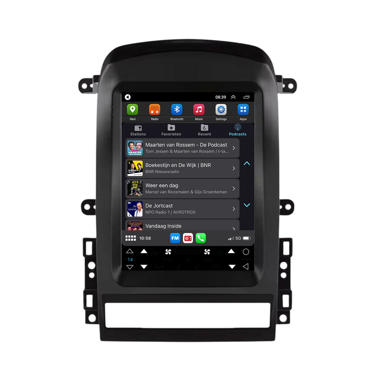 Chevrolet Captiva CarPlay & Android Auto autoradio | 2006 t/m 2012 | Android 15 | Davilon | Groot scherm-5