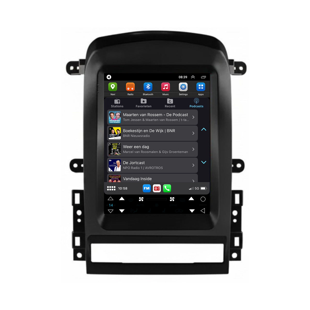 Chevrolet Captiva Sport CarPlay & Android Auto autoradio | 2006 t/m 2012 | Android 15 | Davilon-5