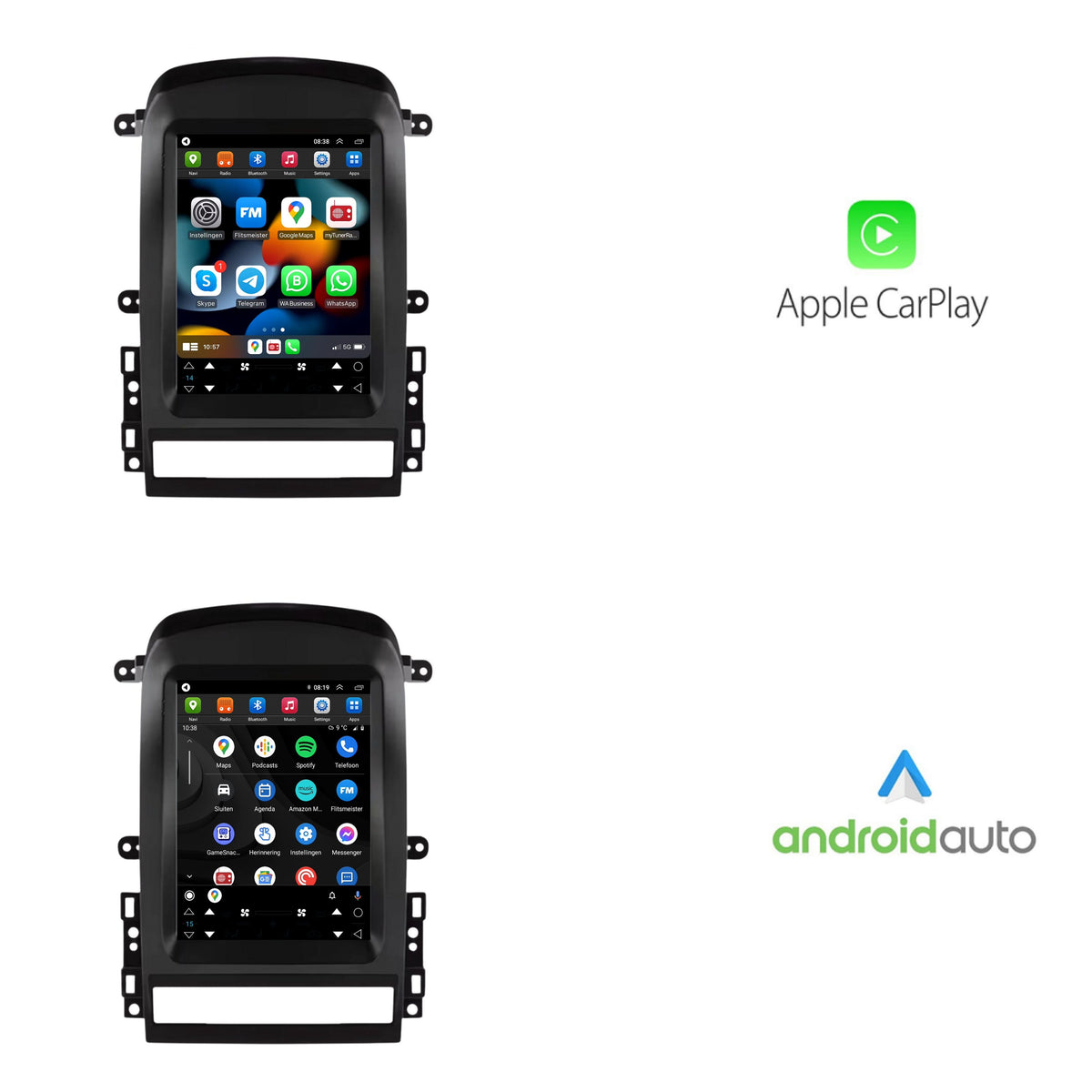 Chevrolet Captiva CarPlay & Android Auto Autoradio | 2006 bis 2012 | Android 13 | Davilon | Großer Bildschirm
