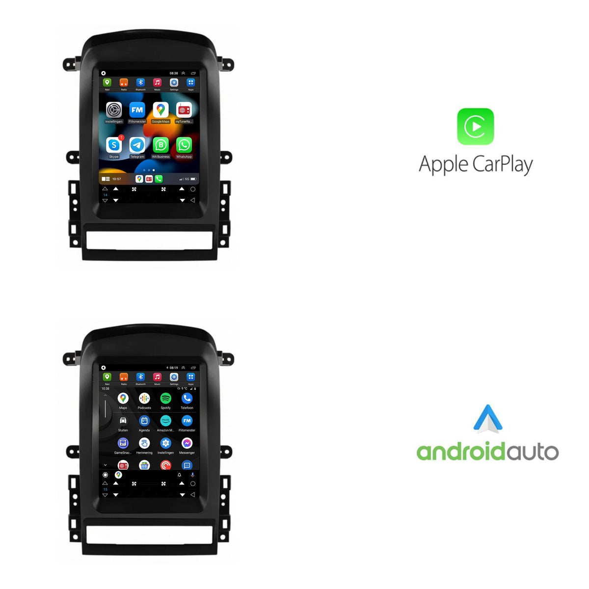 Chevrolet Captiva Sport CarPlay & Android Auto Autoradio | 2006 bis 2012 | Android 13 | Davilon