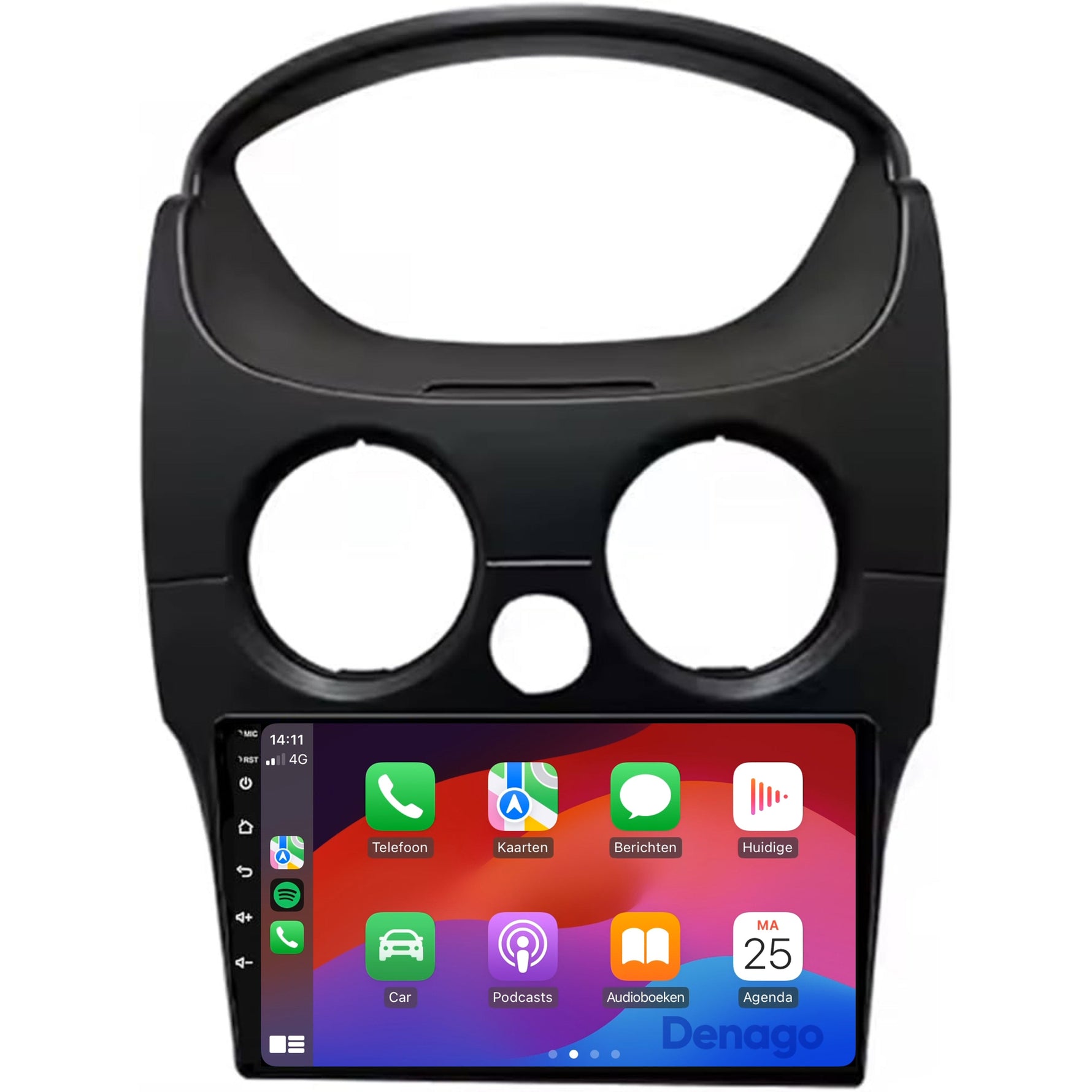 Chevrolet Spark CarPlay autoradio | 2010 t/m 2017 | Denago DNG-A305 | 9 inch | Android 13 | Draadloos CarPlay & Android Auto