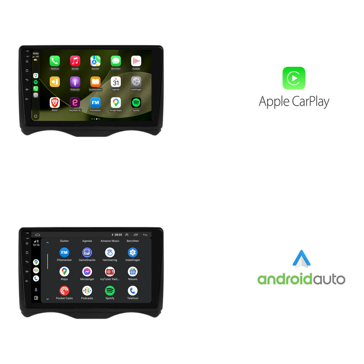Citroën C2 CarPlay & Android Auto car radio | 2002 to 2006 | Android 13 | Davilon