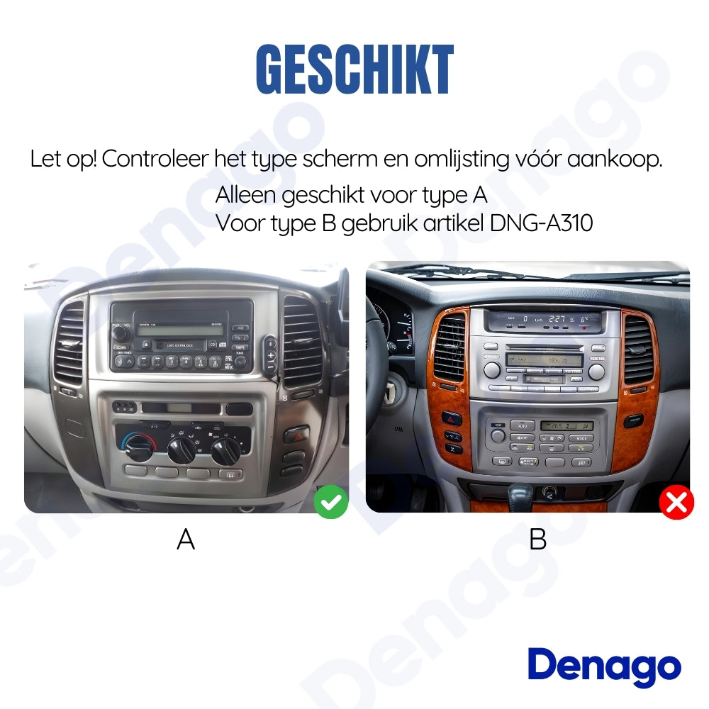 Toyota Land Cruiser LC100 CarPlay autoradio | 2005 t/m 2007 | Denago DNG-A338 | 9 inch | Android 13 | Draadloos CarPlay & Android Auto-6