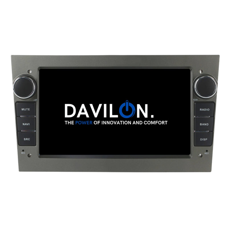 Opel CarPlay & Android Auto autoradio | 2000 t/m 2013 | Android 15 | Davilon | Opel Grijs-4