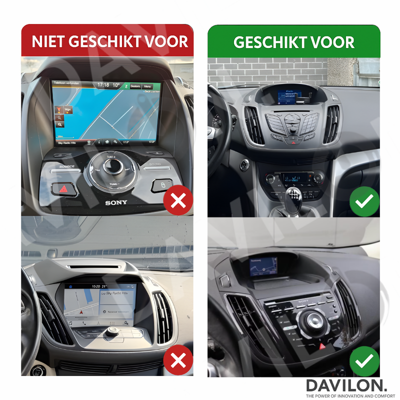 Davilon Ford Kuga | C-Max | Android 13 | Autoradio | 2011 t/m 2017 | CarPlay & Android Auto-4