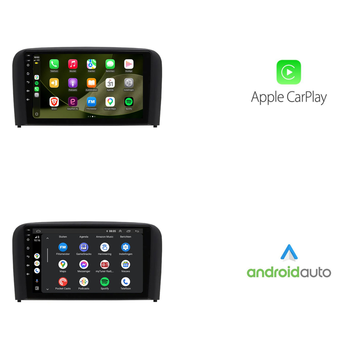 Radio samochodowe z CarPlay i Android Auto do Volvo S80 | 1998–2005 | Android 13 | Davilon-3
