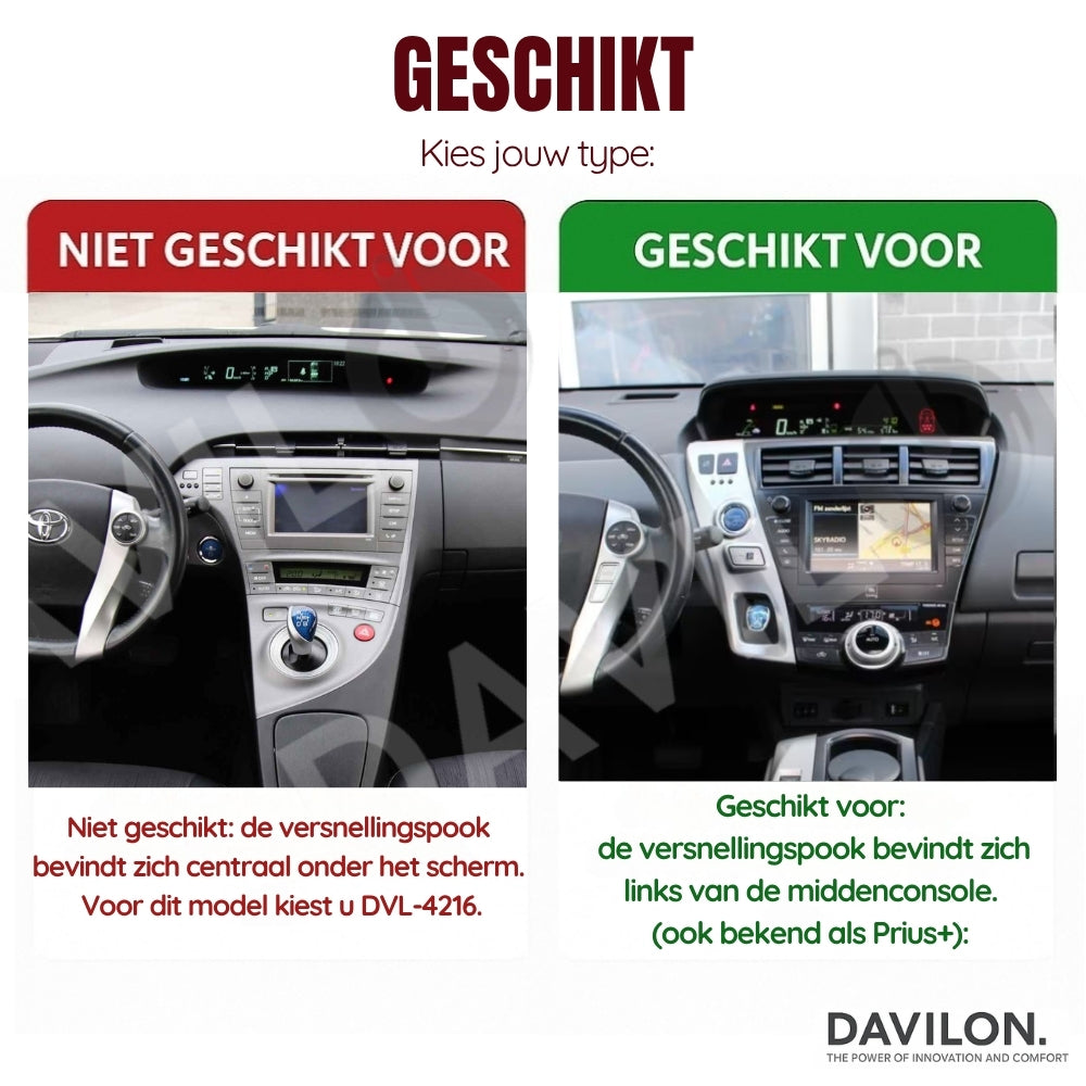 Toyota Prius Plus CarPlay | Android 13 | Autoradio | 2009 t/m 2015 | Carplay & Android Auto-2