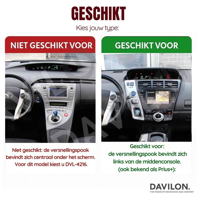 Toyota Prius Plus CarPlay | Android 13 | Autoradio | 2009 t/m 2015 | Carplay & Android Auto-2