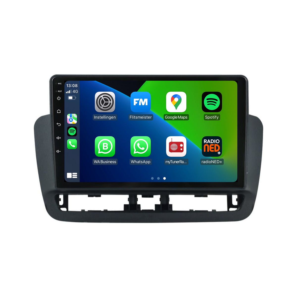 Seat Ibiza CarPlay & Android Auto autoradio | 2008 t/m 2014 | Android 13 | Davilon | Met knoppen-1