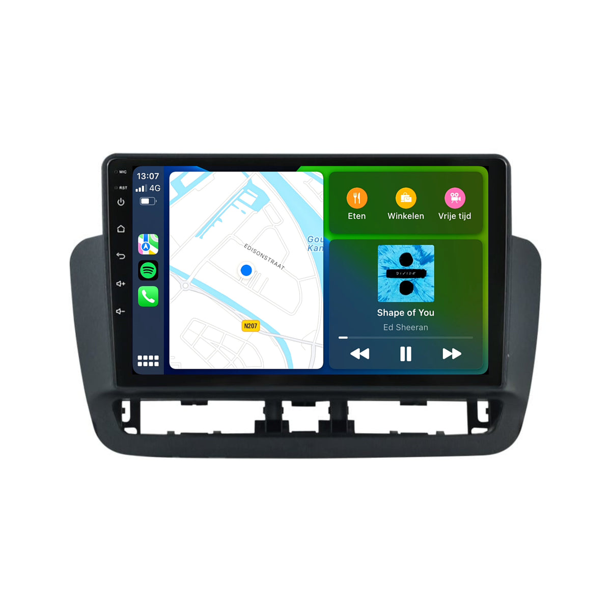 Seat Ibiza CarPlay & Android Auto autoradio | 2008 t/m 2014 | Android 13 | Davilon | Met knoppen-8