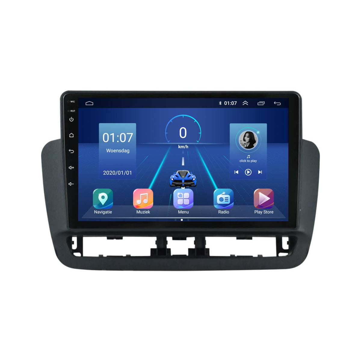 Seat Ibiza CarPlay & Android Auto autoradio | 2008 t/m 2014 | Android 13 | Davilon | Met knoppen-9