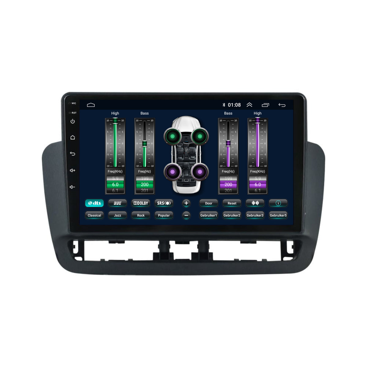 Seat Ibiza CarPlay & Android Auto autoradio | 2008 t/m 2014 | Android 13 | Davilon | Met knoppen-10