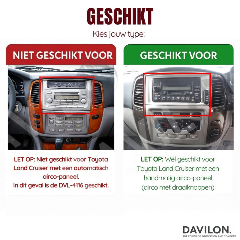Land Cruiser LC100 | Android 13 | Autoradio | 2005 t/m 2007 | CarPlay & Android Auto-6