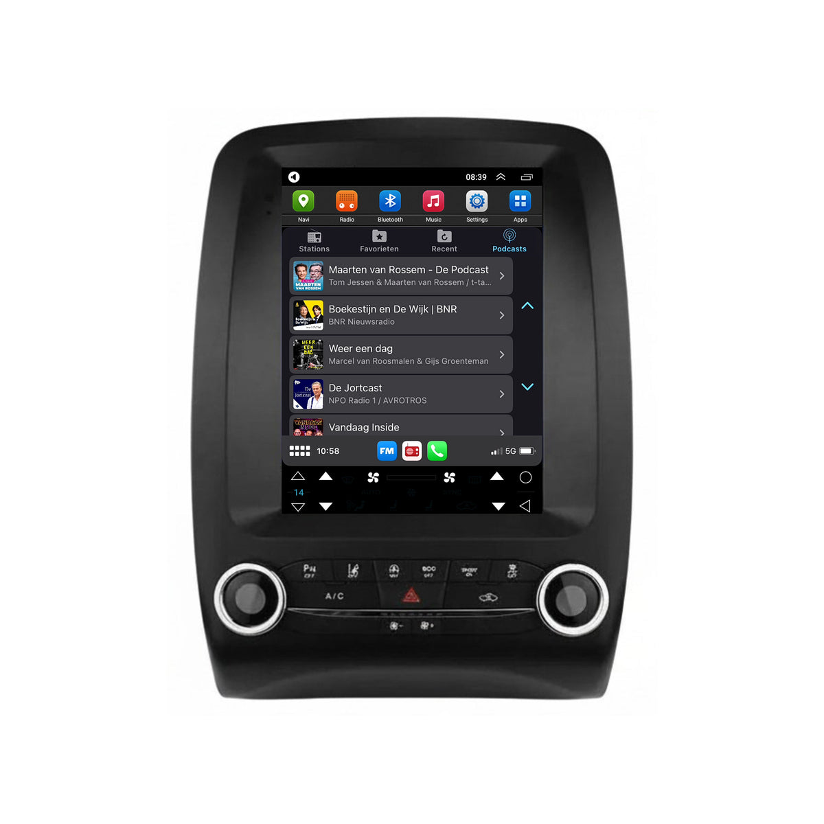 Dodge Durango CarPlay & Android Auto autoradio | 2014 t/m 2020 | Android 15 | Davilon-5