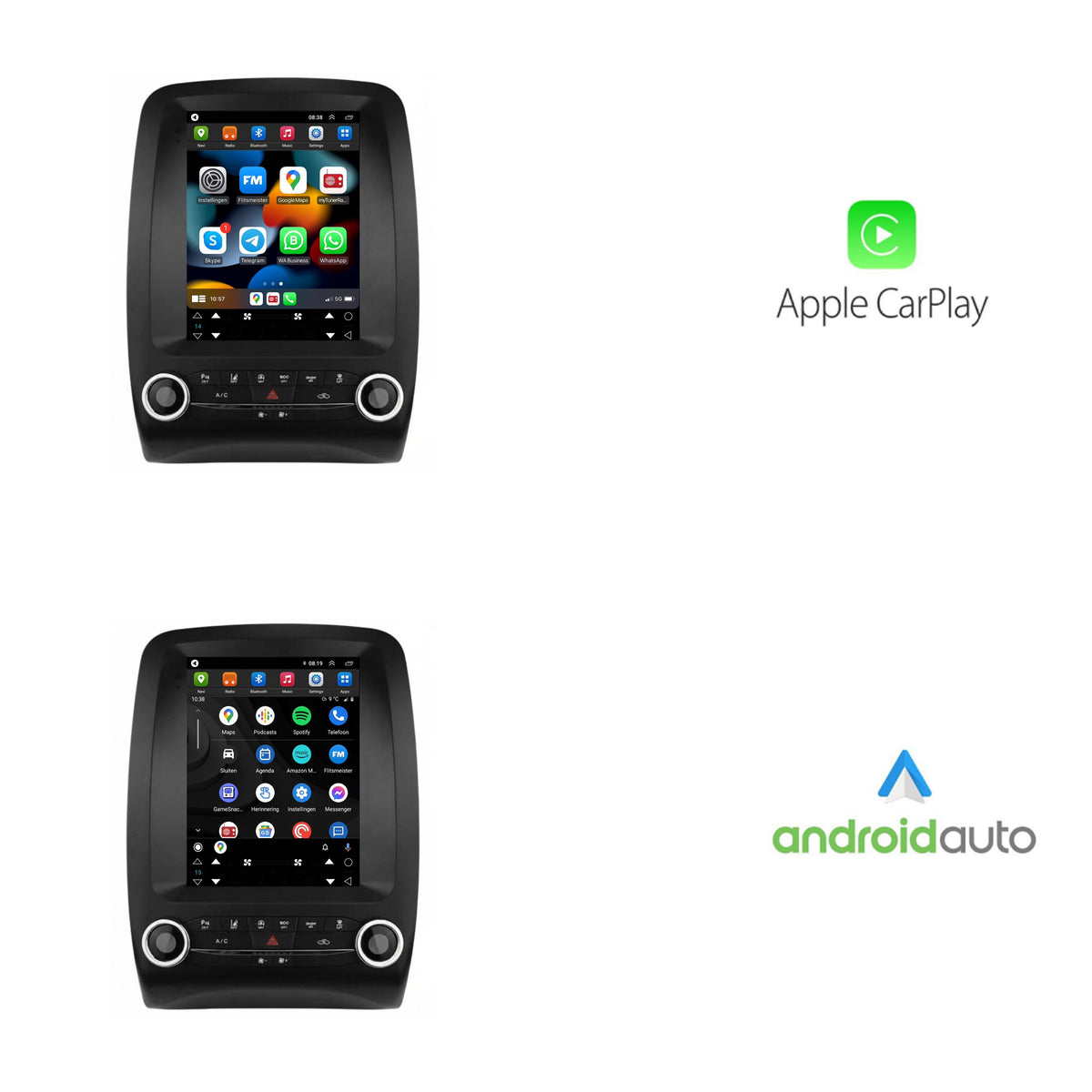 Dodge Durango CarPlay & Android Auto autoradio | 2014 t/m 2020 | Android 15 | Davilon-2