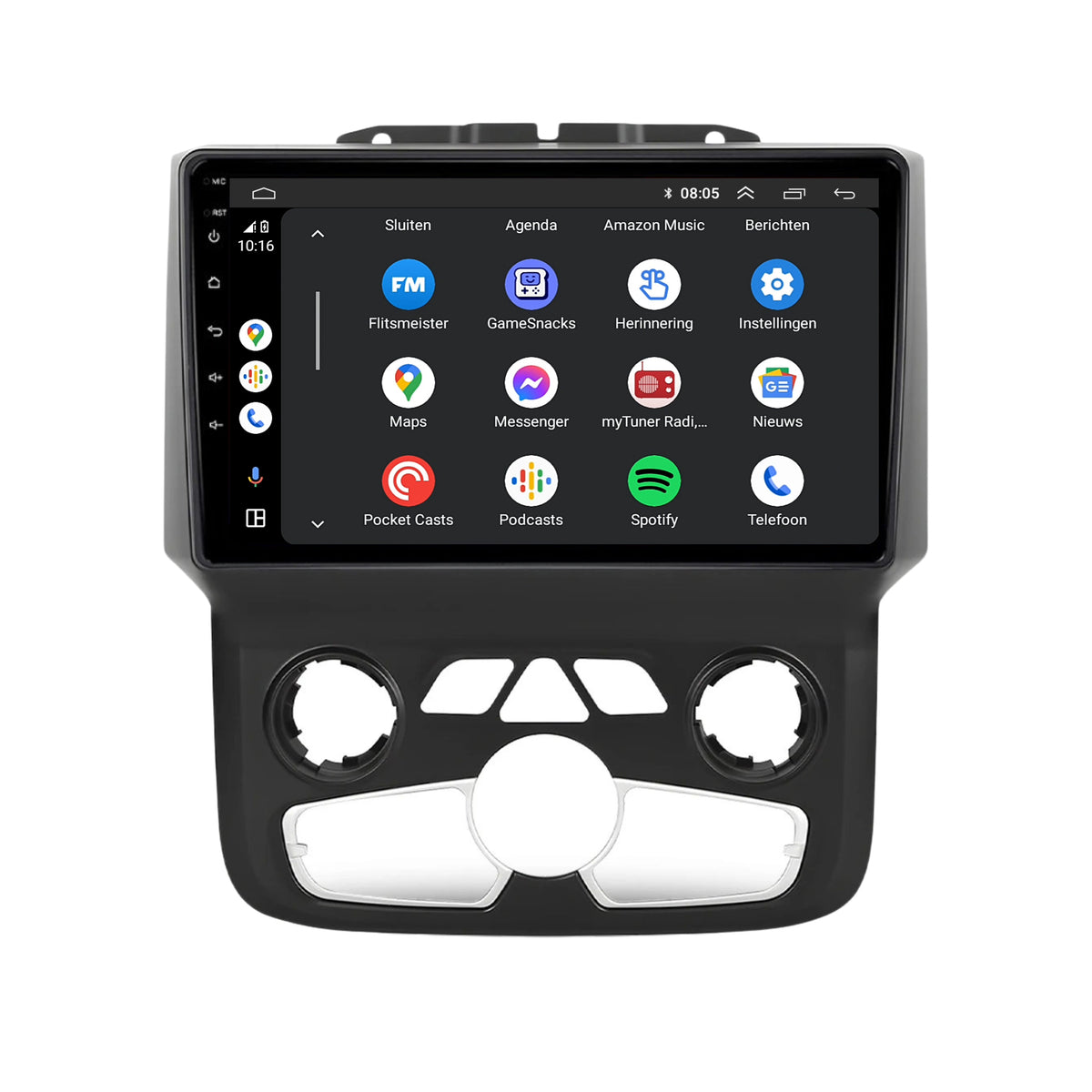 Dodge RAM CarPlay & Android Auto autoradio | 2014 t/m 2018 | Android 15 | Davilon | Auto Airco-3