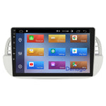 Fiat 500 CarPlay autoradio Wit | 2007 t/m 2015 | Denago DNG-A408 | 9 inch | Android 13 | Draadloos CarPlay & Android Auto