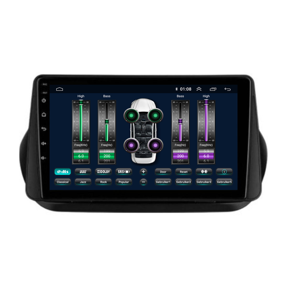Peugeot Bipper CarPlay & Android Auto autoradio | 2008 t/m 2019 | Android 15 | Davilon DVL-4451-8