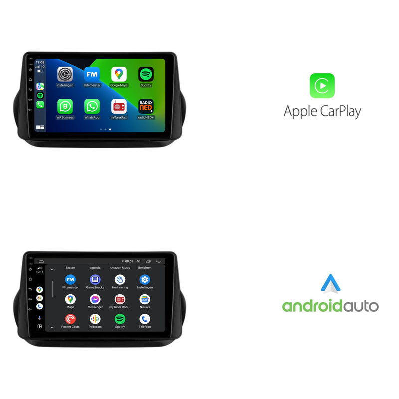Fiat Qubo CarPlay & Android Auto autoradio | 2008 t/m 2020 | Android 15 | Davilon-2