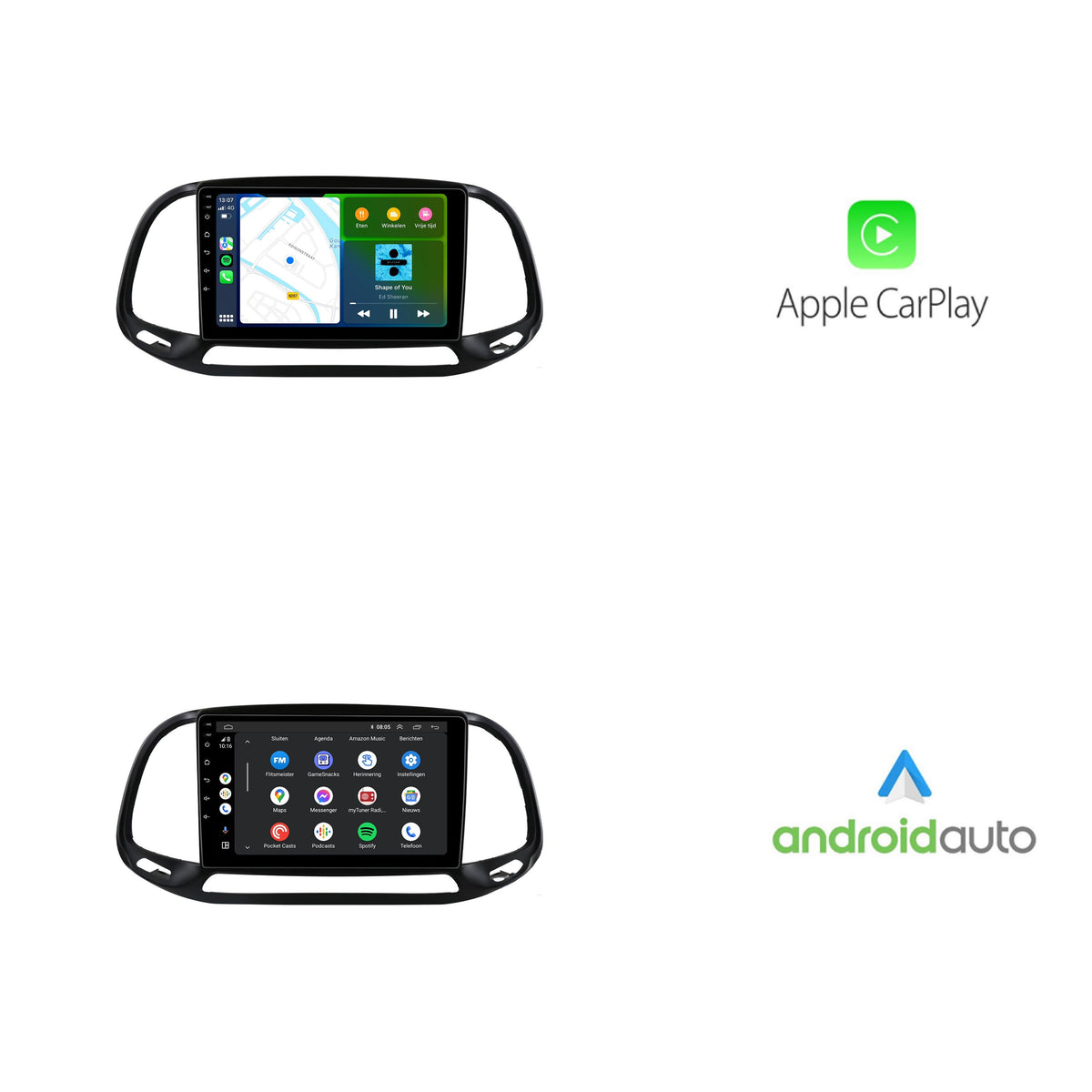 Autoradio CarPlay & Android Auto pour Fiat Doblo | 2015 à 2021 | Android 13 | Davilon-2