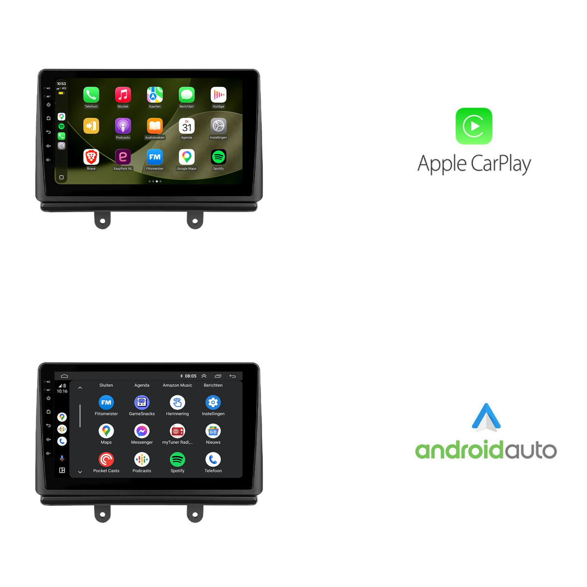 Fiat Doblo | Android 13 | Autoradio | 2002 t/m 2009 | CarPlay & Android Auto-2