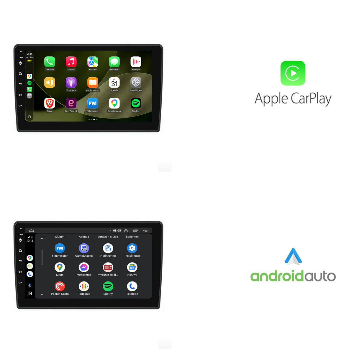 Ford Fiesta CarPlay & Android Auto car radio | 2002 to 2005 | Android 13 | Davilon