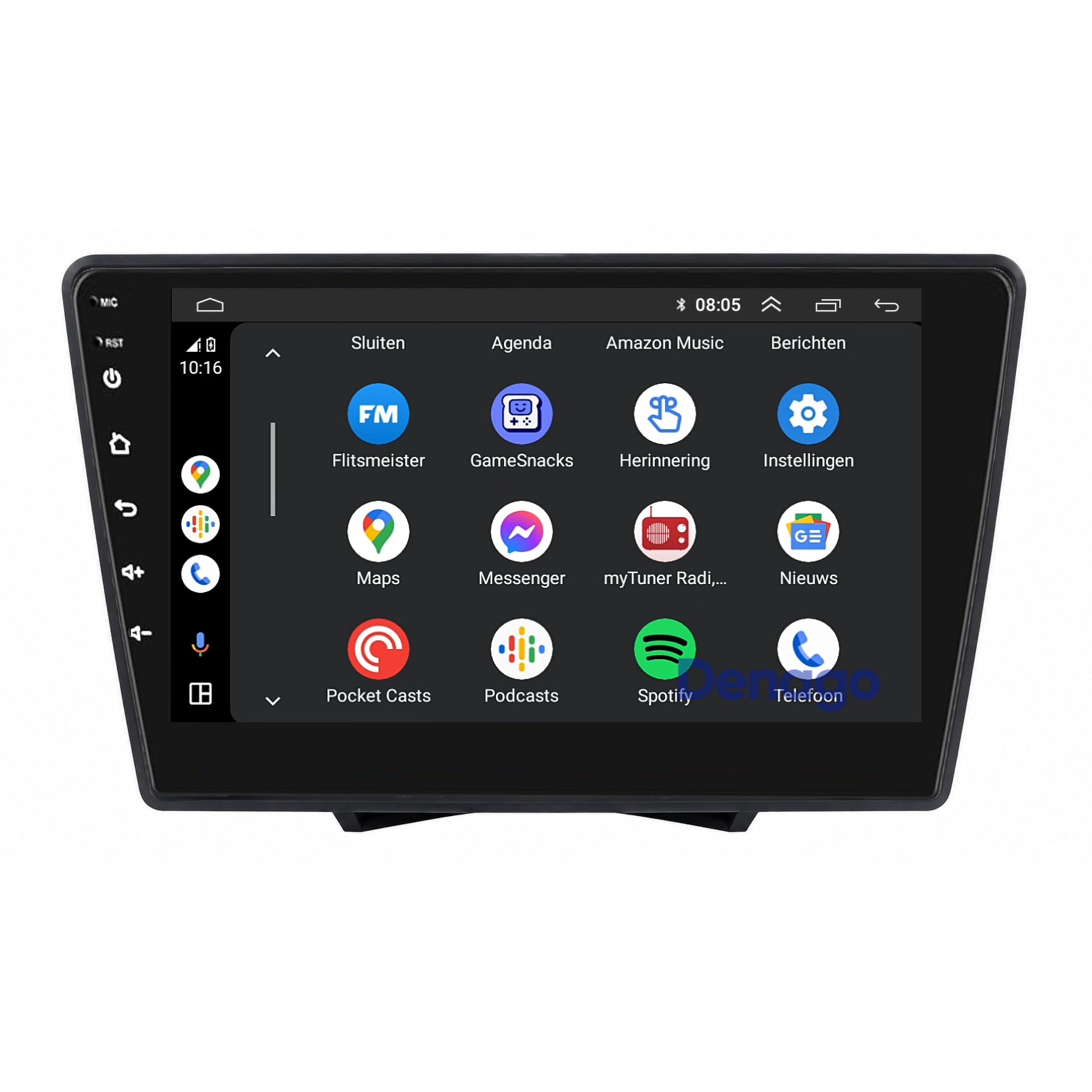 Ford Ka CarPlay autoradio | 2007 t/m 2016 | Denago DNG-A441 | 9 inch | Android 13 | Draadloos CarPlay & Android Auto