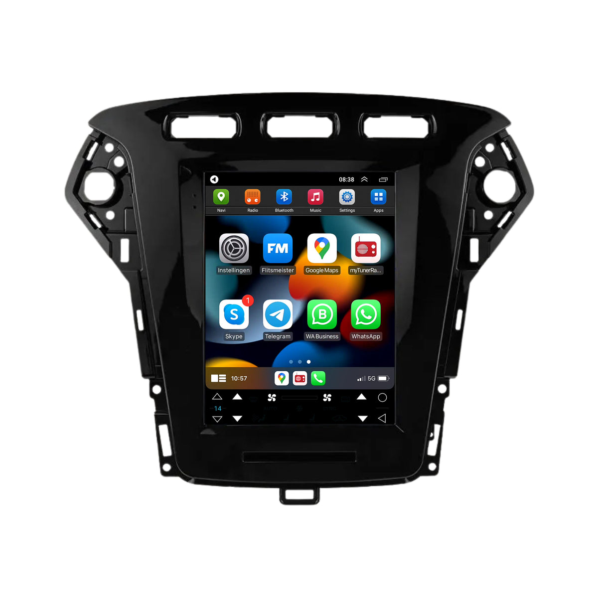 Ford Mondeo Mk4 CarPlay & Android Auto Autoradio | 2007 bis 2014 | Android 13 | Davilon