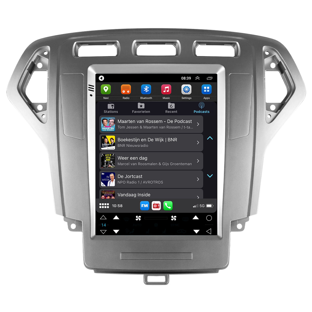 Ford Mondeo CarPlay & Android Auto autoradio | 2007 t/m 2014 | Android 15 | Davilon | Groot scherm-6