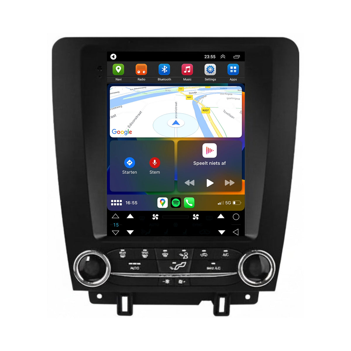 Ford Mustang CarPlay & Android Auto autoradio | 2010 t/m 2013 | Android 15 | Davilon-4