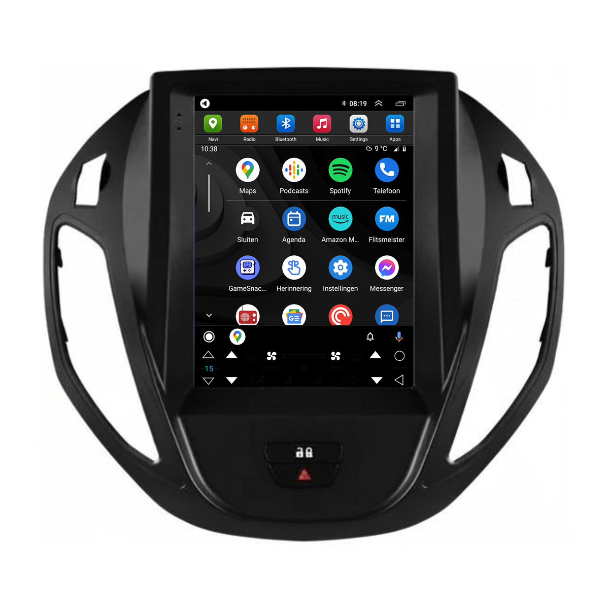 Ford Tourneo Courier CarPlay & Android Auto autoradio | 2012 t/m 2023 | Android 15 | Davilon-3