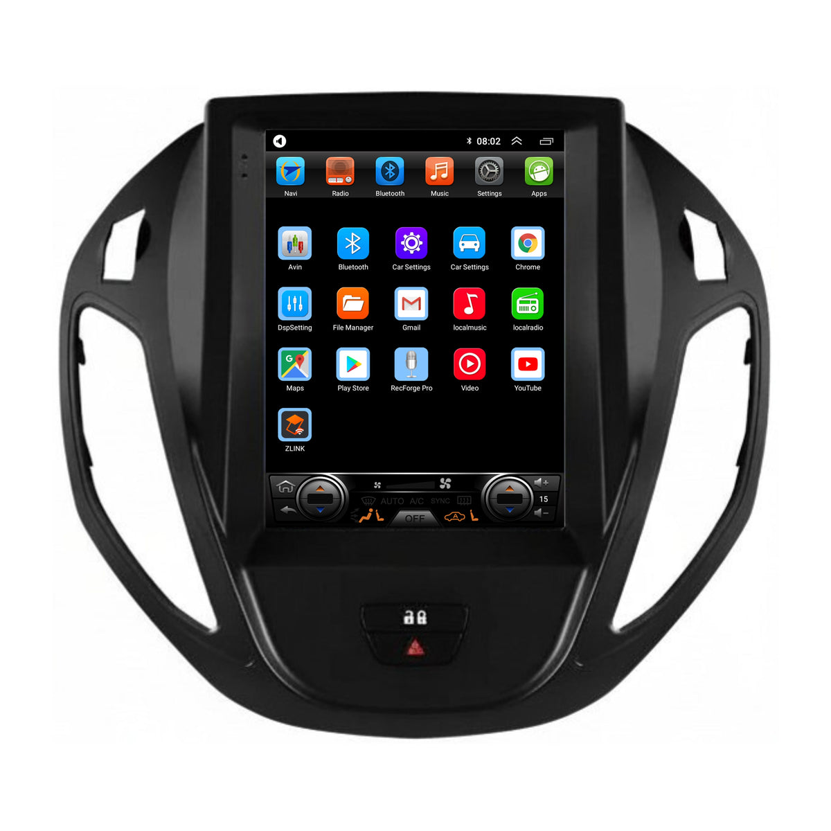 Ford Tourneo Courier CarPlay & Android Auto autoradio | 2012 t/m 2023 | Android 15 | Davilon-6