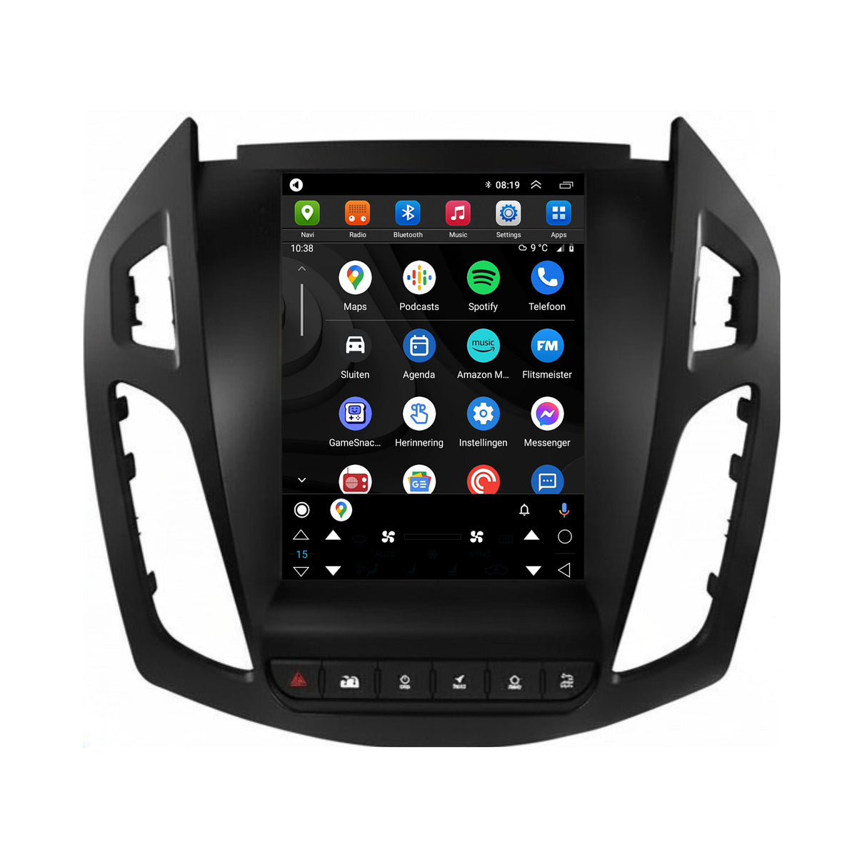 Ford Tourneo Connect CarPlay & Android Auto autoradio | 2013 t/m 2018 | Android 15 | Davilon-3