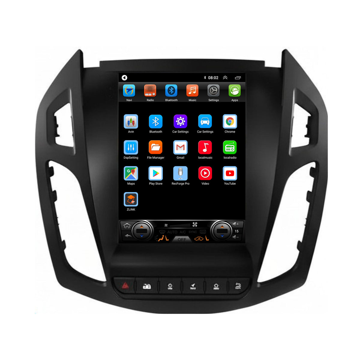 Ford Tourneo Connect CarPlay & Android Auto autoradio | 2013 t/m 2018 | Android 15 | Davilon-6
