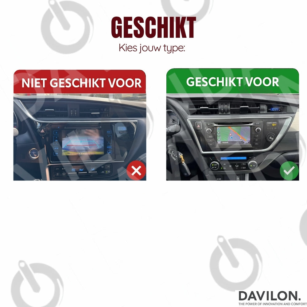 Toyota Auris CarPlay & Android Auto autoradio | 2013 t/m 2015 | Android 15 | Davilon-6
