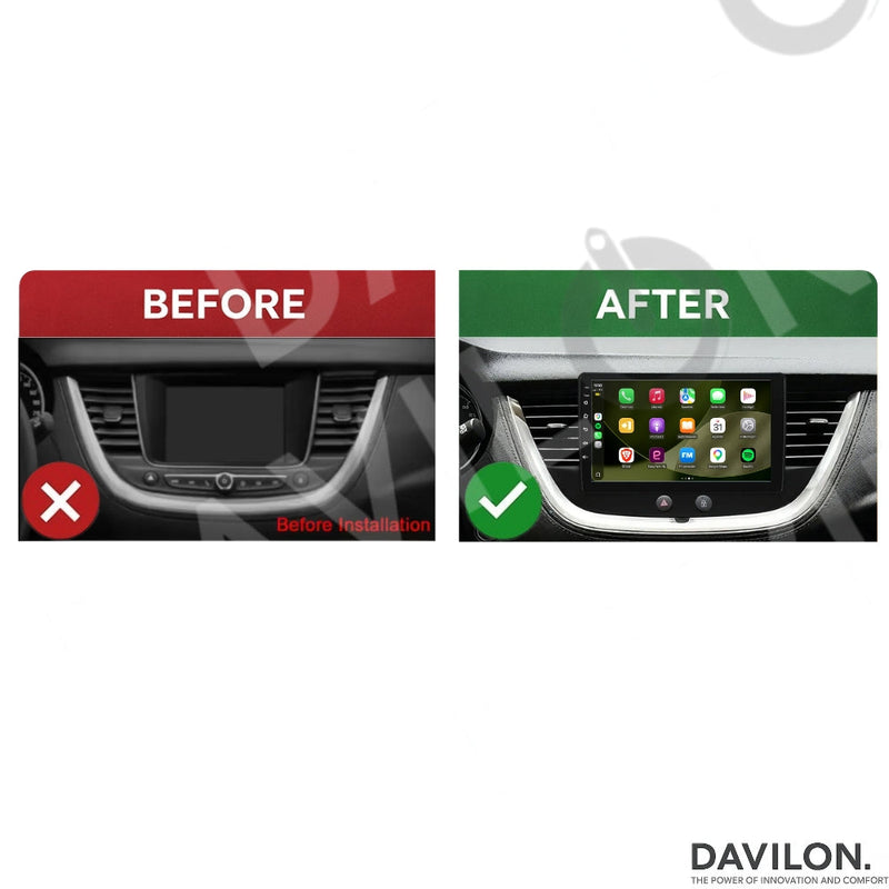 Opel Grandland X CarPlay & Android Auto autoradio | 2016 t/m 2020 | Android 15 | Davilon DVL-4567-5