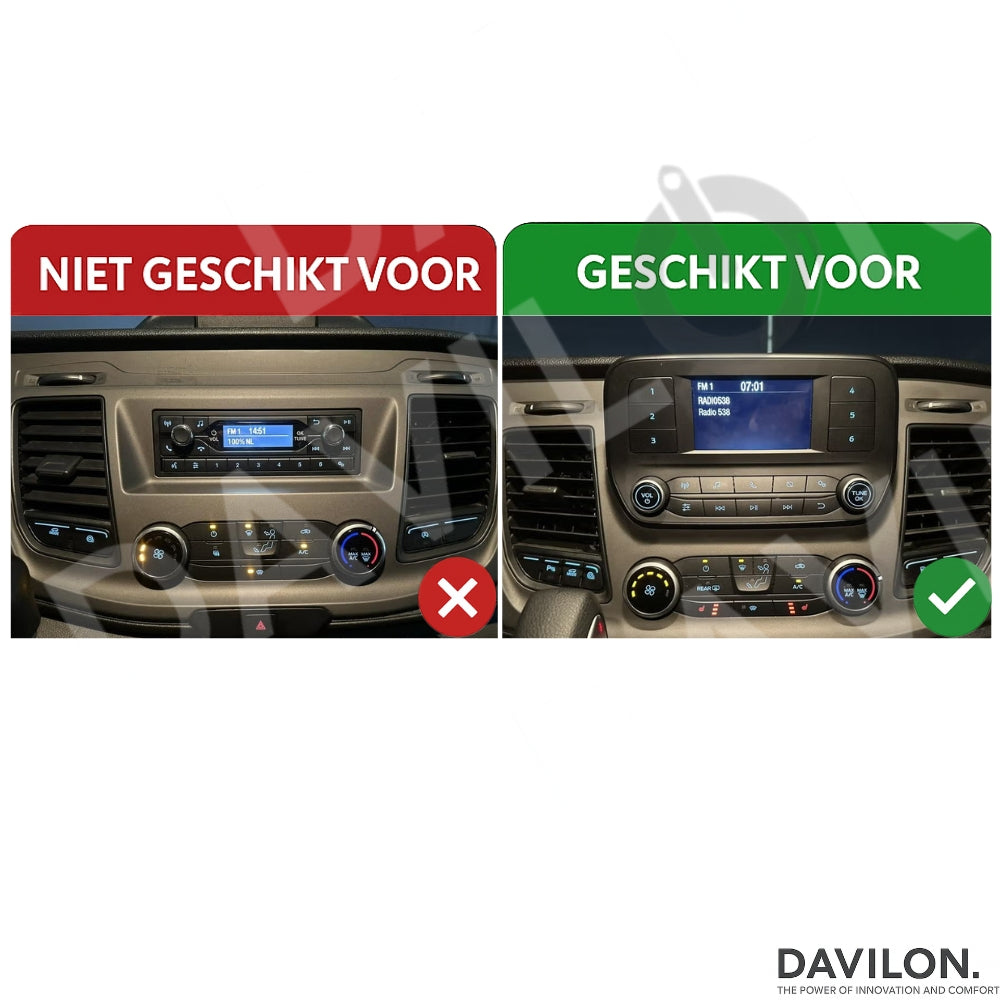 Ford Transit Custom CarPlay & Android Auto autoradio | 2019 t/m 2023 | Android 15 | Davilon-5