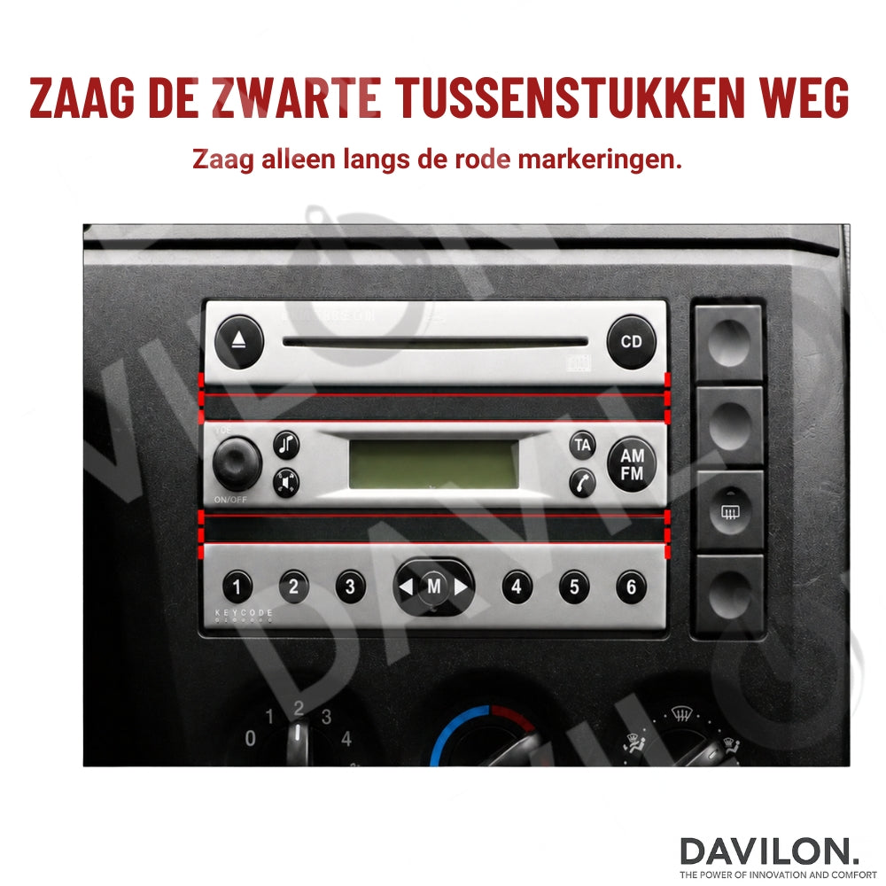 Ford Fiesta CarPlay & Android Auto autoradio | 2002 t/m 2005 | Android 13 | Davilon-6
